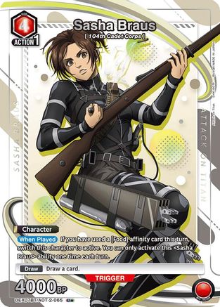 Image of Sasha Braus (065) (U*) (UEX07BT/AOT-2-065) - UEX07BT Attack on Titan Vol 2 Foil