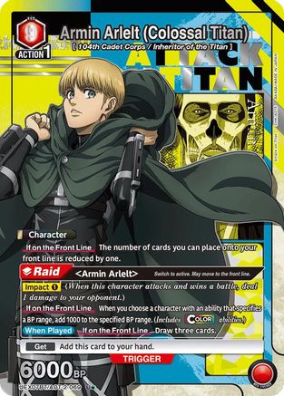 Image of Armin Arlelt (Colossal Titan) (069) (U*) (UEX07BT/AOT-2-069) - UEX07BT Attack on Titan Vol 2 Foil