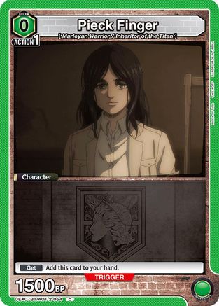 Image of Pieck Finger (054) (Box Topper Foil) (UEX07BT/AOT-2-054) - UEX07BT Attack on Titan Vol 2 Foil