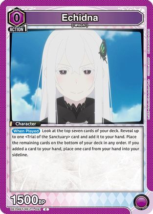 Image of Echidna (091) (Box Topper Foil) (UE24BT/REZ-1-091) - UE24BT ReZERO Starting Life in Another World Foil