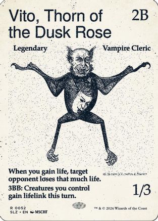Image of Vito, Thorn of the Dusk Rose (0052) (SLZ-052) - Secret Lair x MSCHF: The Zeta Set