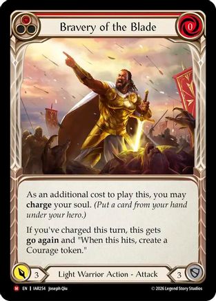 Image of Bravery of the Blade (IAR254) - Usurp the Shadow Throne Rainbow Foil