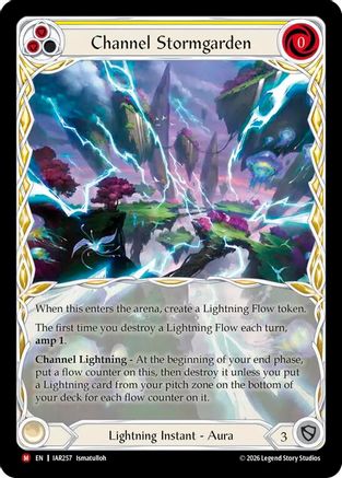 Image of Channel Stormgarden (Extended Art) (IAR257) - Usurp the Shadow Throne Cold Foil
