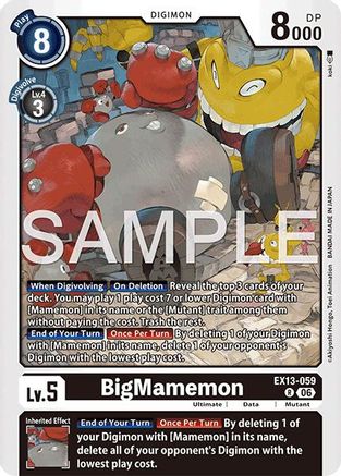Image of BigMamemon (EX13-059) - Chivalrous XIII Foil