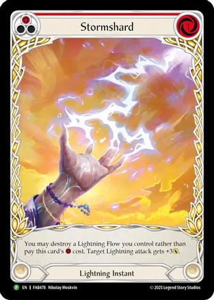 Image of Stormshard (Red) - FAB478 (FAB478) - Flesh and Blood: Promo Cards Cold Foil