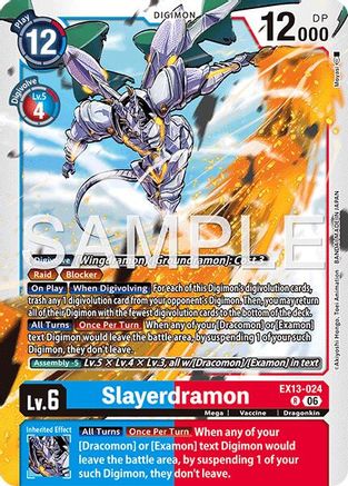 Image of Slayerdramon (EX13-024) - Chivalrous XIII Foil