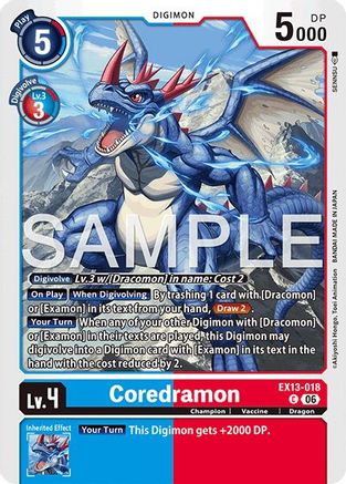 Image of Coredramon - EX13-018 (EX13-018) - Chivalrous XIII