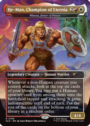 Image of He-Man, Champion of Eternia - Winota, Joiner of Forces (SLD-2768) - Secret Lair Drop Series Foil