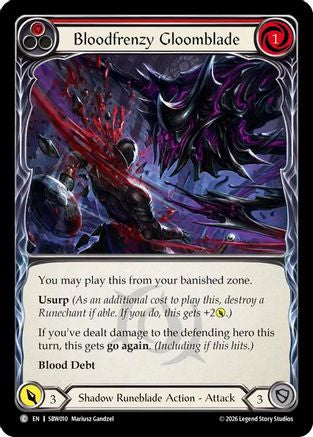Image of Bloodfrenzy Gloomblade (Red) (SBW010) - Silver Age: Usurp the Shadow Throne