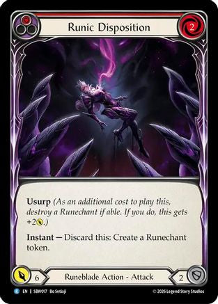 Image of Runic Disposition (SBW017) - Silver Age: Usurp the Shadow Throne
