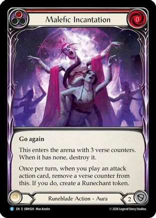 Image of Malefic Incantation (Red) (SBW020) - Silver Age: Usurp the Shadow Throne