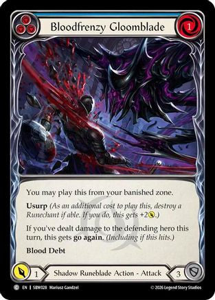 Image of Bloodfrenzy Gloomblade (Blue) (SBW028) - Silver Age: Usurp the Shadow Throne
