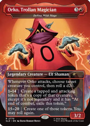 Image of Orko, Trollan Magician - Delina, Wild Mage (SLD-2770) - Secret Lair Drop Series Foil