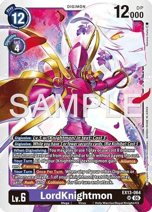 Image of LordKnightmon (EX13-064) - Chivalrous XIII Foil