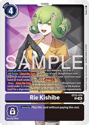 Image of Rie Kishibe (EX13-074) - Chivalrous XIII