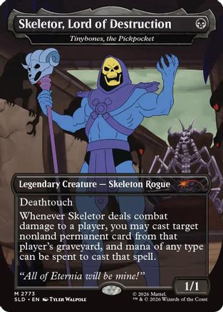 Image of Skeletor, Lord of Destruction - Tinybones, the Pickpocket (SLD-2773) - Secret Lair Drop Series Foil