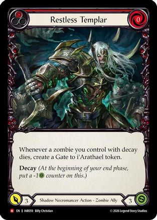 Image of Restless Templar (IAR059) - Usurp the Shadow Throne