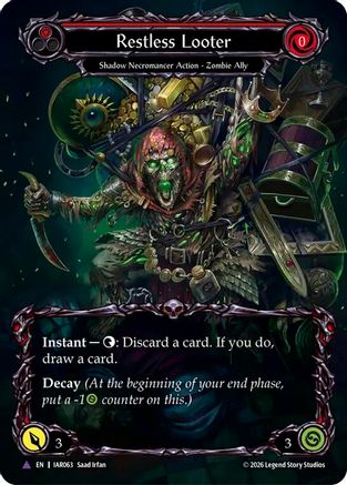 Image of Restless Looter (Marvel) (IAR063) - Usurp the Shadow Throne Cold Foil