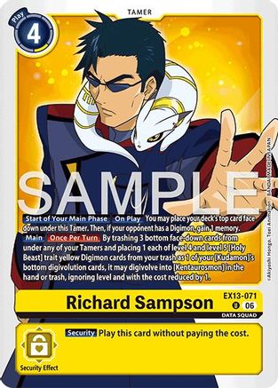 Image of Richard Sampson (EX13-071) - Chivalrous XIII