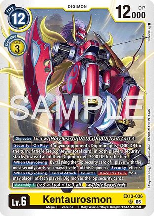 Image of Kentaurosmon (EX13-036) - Chivalrous XIII Foil