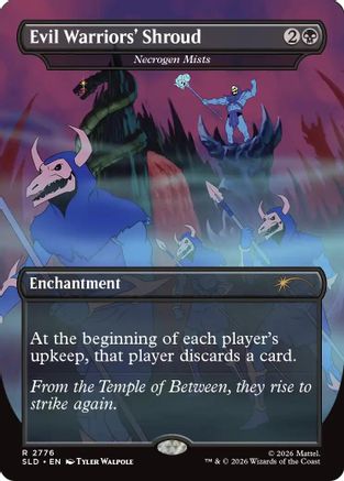 Image of Evil Warriors' Shroud - Necrogen Mists (SLD-2776) - Secret Lair Drop Series Foil