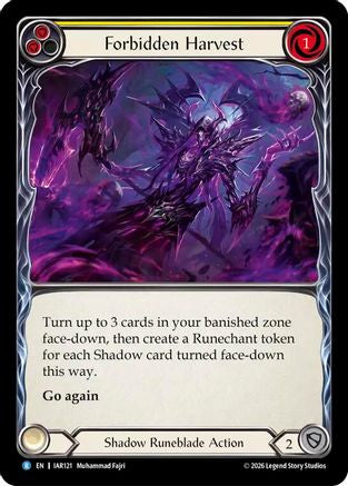 Image of Forbidden Harvest (IAR121) - Usurp the Shadow Throne