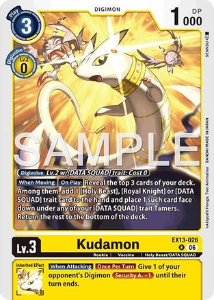 Image of Kudamon (EX13-026) - Chivalrous XIII Foil