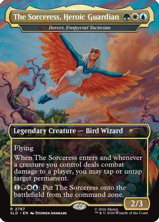 Image of The Sorceress, Heroic Guardian - Derevi, Empyrial Tactician (SLD-2787) - Secret Lair Drop Series