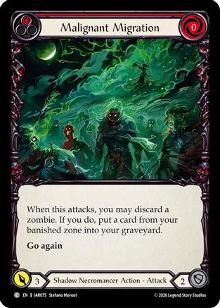 Image of Malignant Migration (Red) (IAR075) - Usurp the Shadow Throne