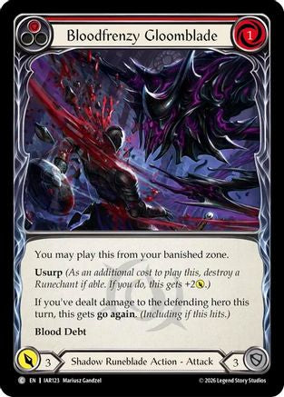 Image of Bloodfrenzy Gloomblade (Red) (IAR123) - Usurp the Shadow Throne