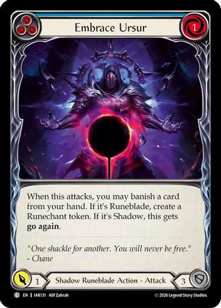 Image of Embrace Ursur (Blue) (IAR131) - Usurp the Shadow Throne