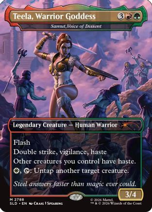 Image of Teela, Warrior Goddess - Samut, Voice of Dissent (SLD-2788) - Secret Lair Drop Series