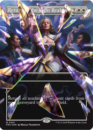 Image of Return to the Light Realms (Borderless) (Facet Foil) (0415) (FRA-451) - Reality Fracture Foil