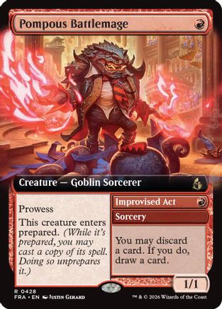 Image of Pompous Battlemage (Extended Art) (FRA-428) - Reality Fracture