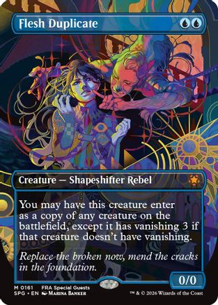 Image of Flesh Duplicate (Borderless) (SPG-161) - Special Guests Foil