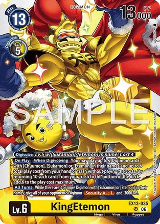 Image of KingEtemon (EX13-035) - Chivalrous XIII Foil