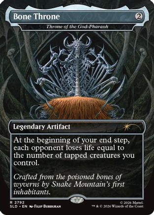 Image of Bone Throne - Throne of the God-Pharaoh (SLD-2792) - Secret Lair Drop Series
