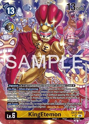 Image of KingEtemon (Alternate Art) (EX13-035) - Chivalrous XIII Foil