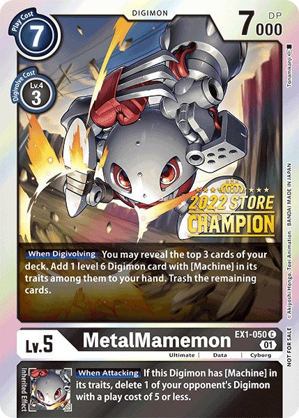 Image of MetalMamemon [EX1-050] (2022 Store Champion) [Classic Collection Promos]