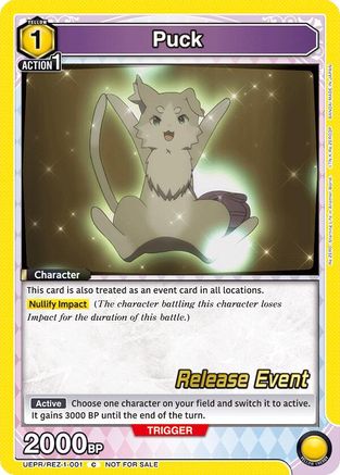 Image of Puck (001) (UEPR/REZ-1-001) - UE24BT ReZERO Starting Life in Another World Release Event Cards