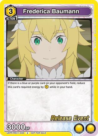 Image of Frederica Baumann (UEPR/REZ-1-003) - UE24BT ReZERO Starting Life in Another World Release Event Cards