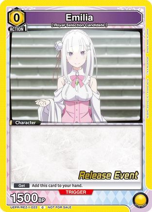 Image of Emilia (022) (UEPR/REZ-1-022) - UE24BT ReZERO Starting Life in Another World Release Event Cards