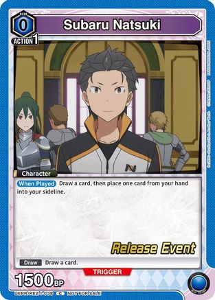 Image of Subaru Natsuki (038) (UEPR/REZ-1-038) - UE24BT ReZERO Starting Life in Another World Release Event Cards