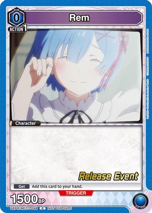 Image of Rem (048) (UEPR/REZ-1-048) - UE24BT ReZERO Starting Life in Another World Release Event Cards