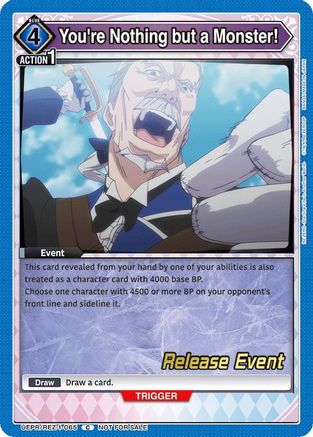 Image of You're Nothing but a Monster! (UEPR/REZ-1-065) - UE24BT ReZERO Starting Life in Another World Release Event Cards