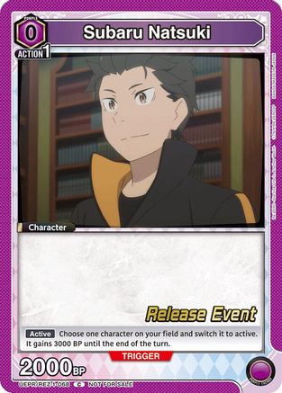 Image of Subaru Natsuki (068) (UEPR/REZ-1-068) - UE24BT ReZERO Starting Life in Another World Release Event Cards
