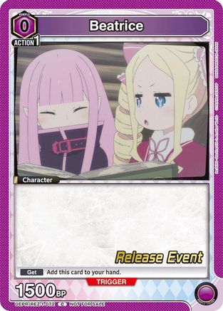 Image of Beatrice (072) (UEPR/REZ-1-072) - UE24BT ReZERO Starting Life in Another World Release Event Cards