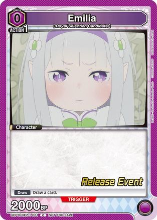 Image of Emilia (081) (UEPR/REZ-1-081) - UE24BT ReZERO Starting Life in Another World Release Event Cards