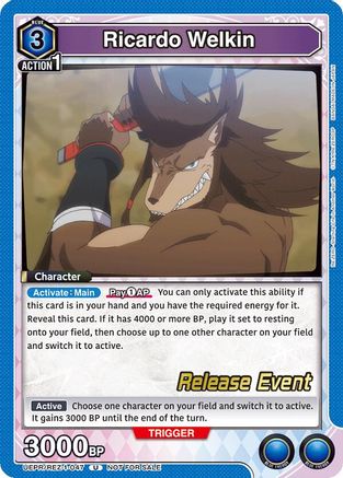 Image of Ricardo Welkin (UEPR/REZ-1-047) - UE24BT ReZERO Starting Life in Another World Release Event Cards