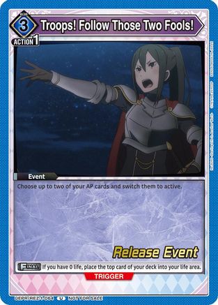 Image of Troops! Follow Those Two Fools! (UEPR/REZ-1-064) - UE24BT ReZERO Starting Life in Another World Release Event Cards